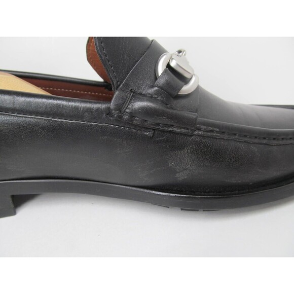 Allen Edmonds Mismatched Arezzo Mens Black Leather Horsebit Loafers Sizes READ - Picture 6 of 16